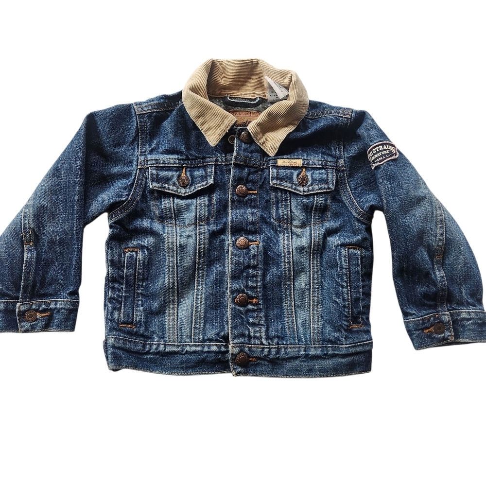 Y2K Levi Strauss Corduroy Denim Trucker Jacket Sz 3T